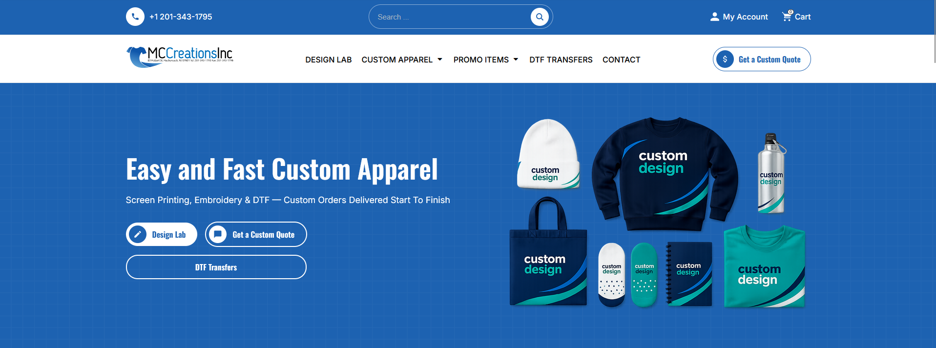 MC Creations Inc website homepage